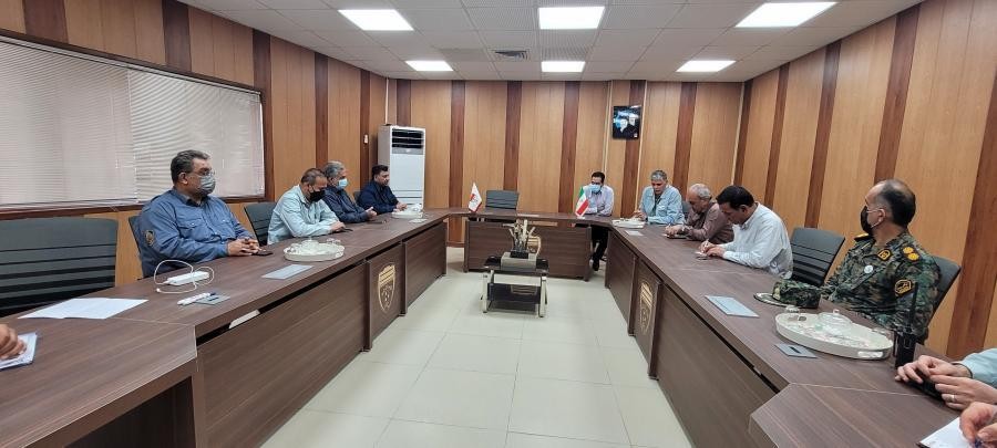 حضور مدیرعامل شرکت توسعه اقتصادی فراگیر وفا در جلسه هماهنگی برای حضور تماشگران در ورزشگاه شهدای فولاد